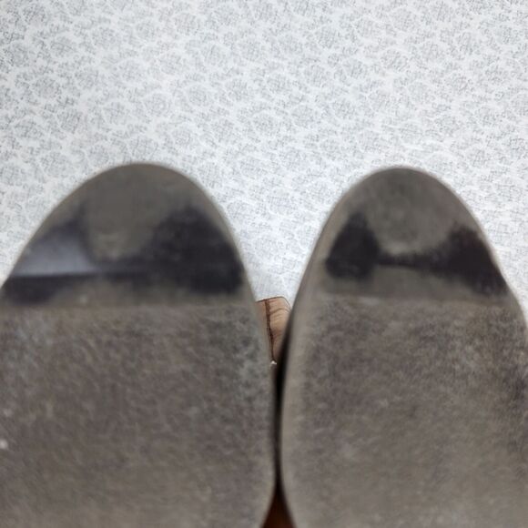 Arturo Chiang Tan Camel Colored Knee High Leather Riding Boots Size 6 - Picture 6 of 8